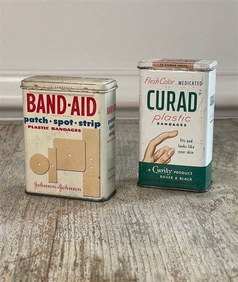 vintage band aid box